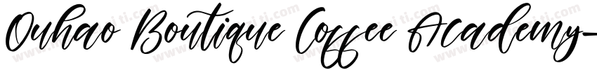 Ouhao Boutique Coffee Academy字体转换